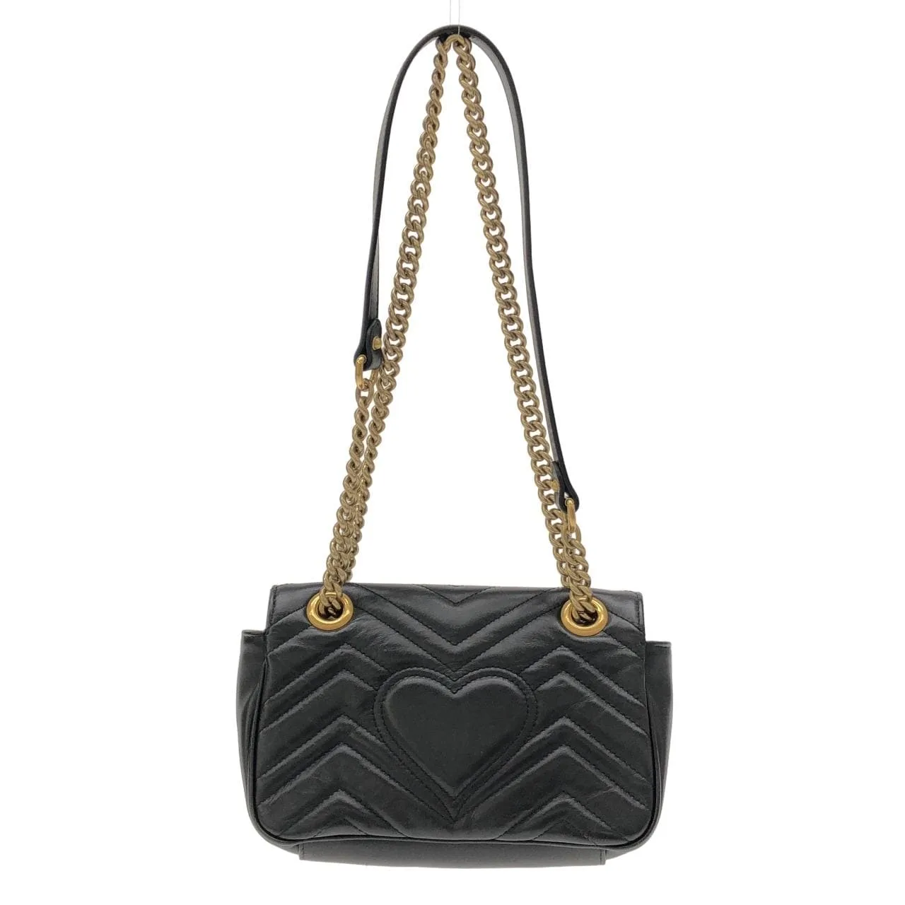 GUCCI 446744 DTDIT Shoulder Leather Black Leather Rank A - Thumbnail 2