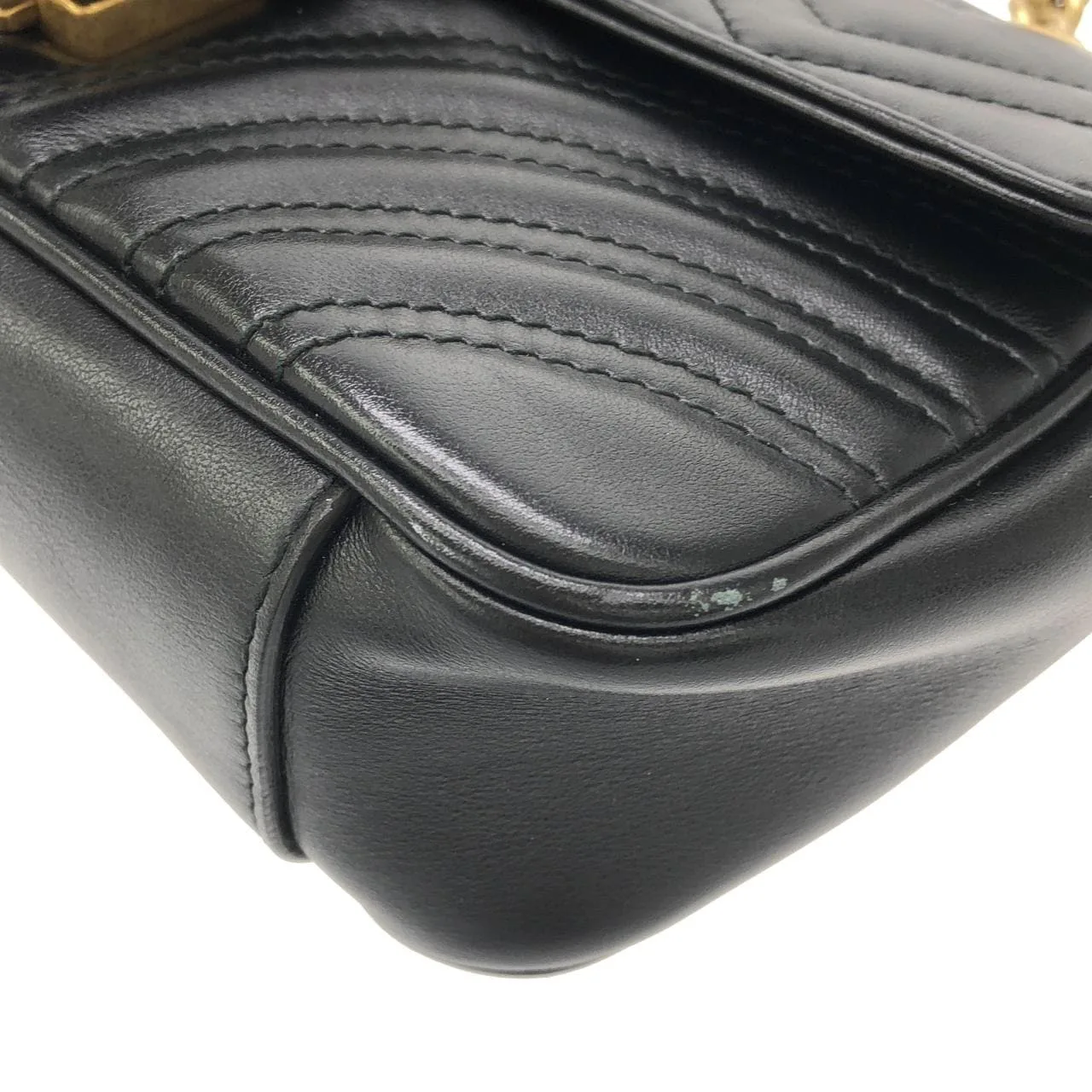 GUCCI 446744 DTDIT Shoulder Leather Black Leather Rank A - Thumbnail 3