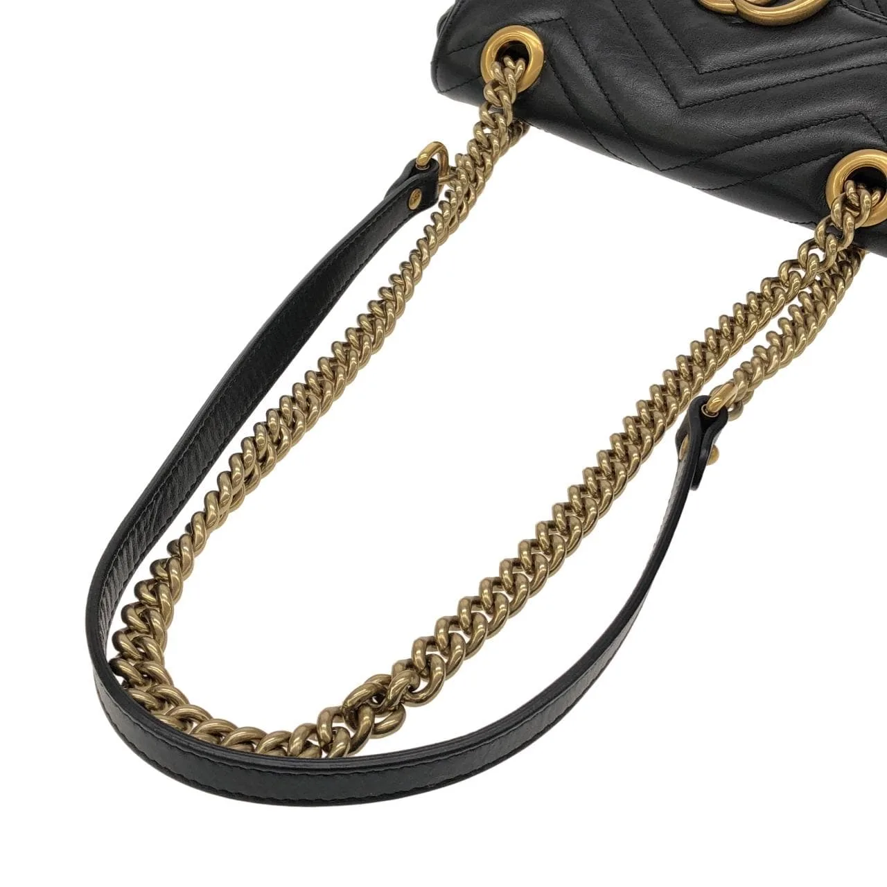 GUCCI 446744 DTDIT Shoulder Leather Black Leather Rank A - Thumbnail 7