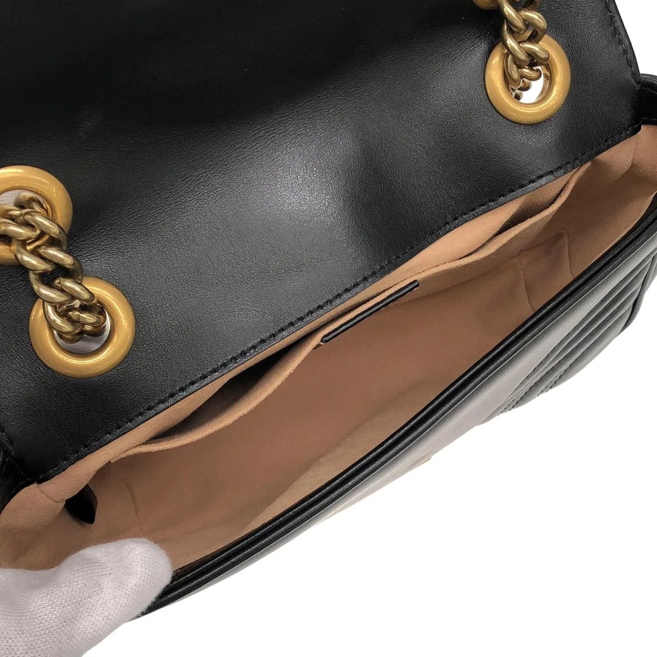 GUCCI 446744 DTDIT Shoulder Leather Black Leather Rank A - Thumbnail 8