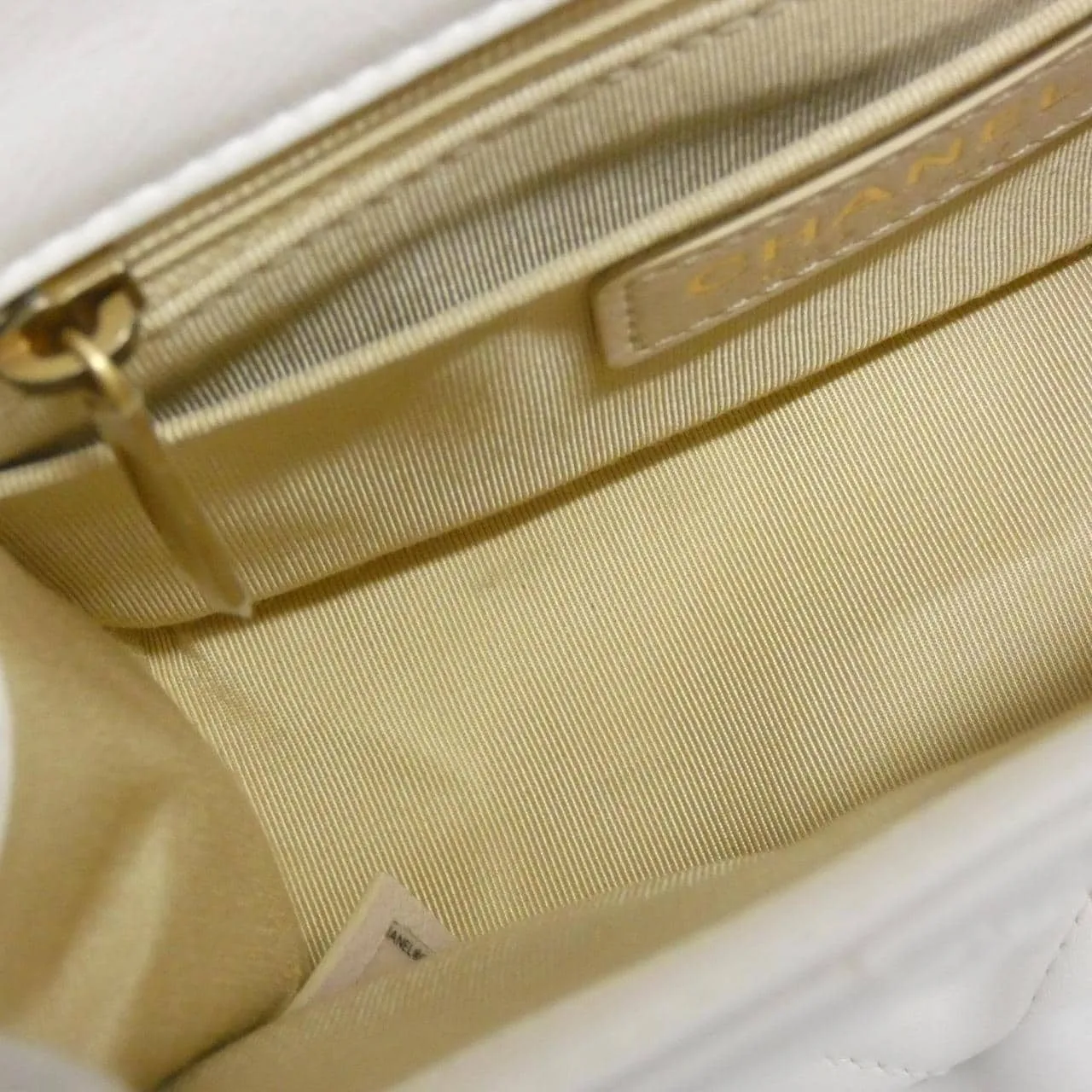 CHANEL AS2203 Shoulder Lambskin White Lambskin Rank A - Thumbnail 9