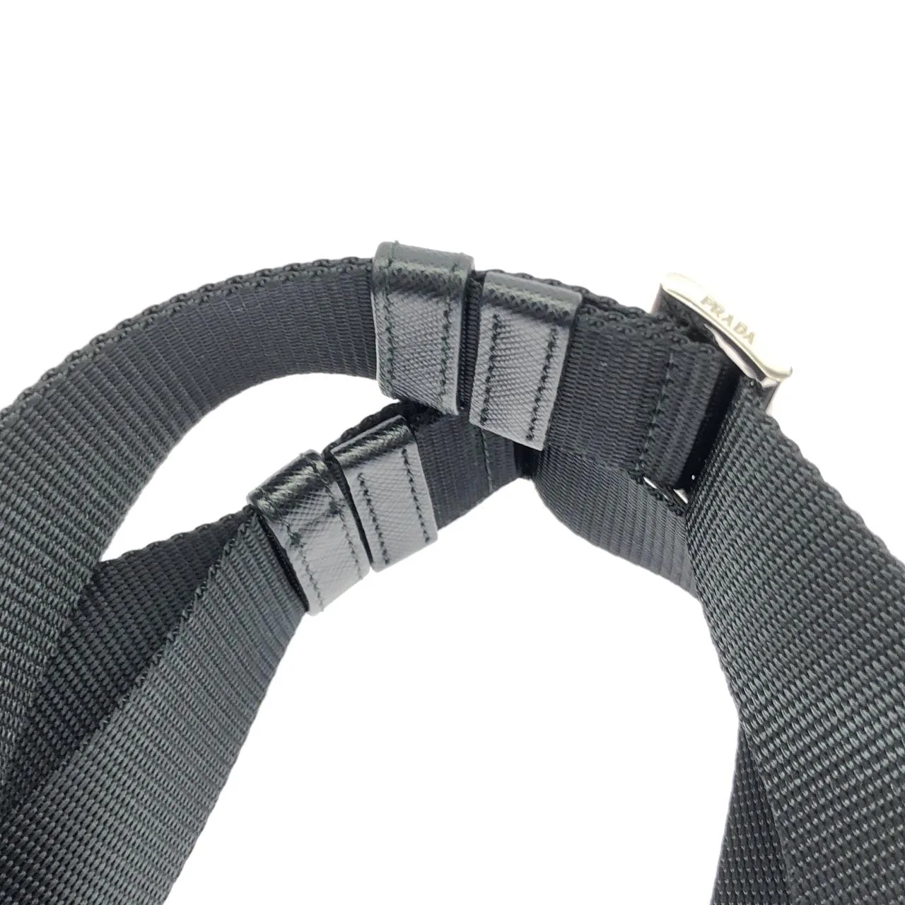 PRADA 1BZ811 背包 黑色 中古品A - 縮圖 5