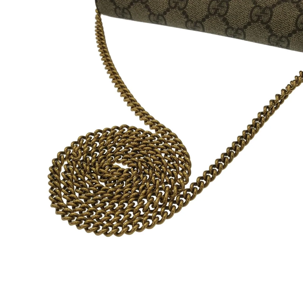 GUCCI 481291 K9GXT Shoulder Canvas 黑色 帆布 中古品A - 縮圖 6