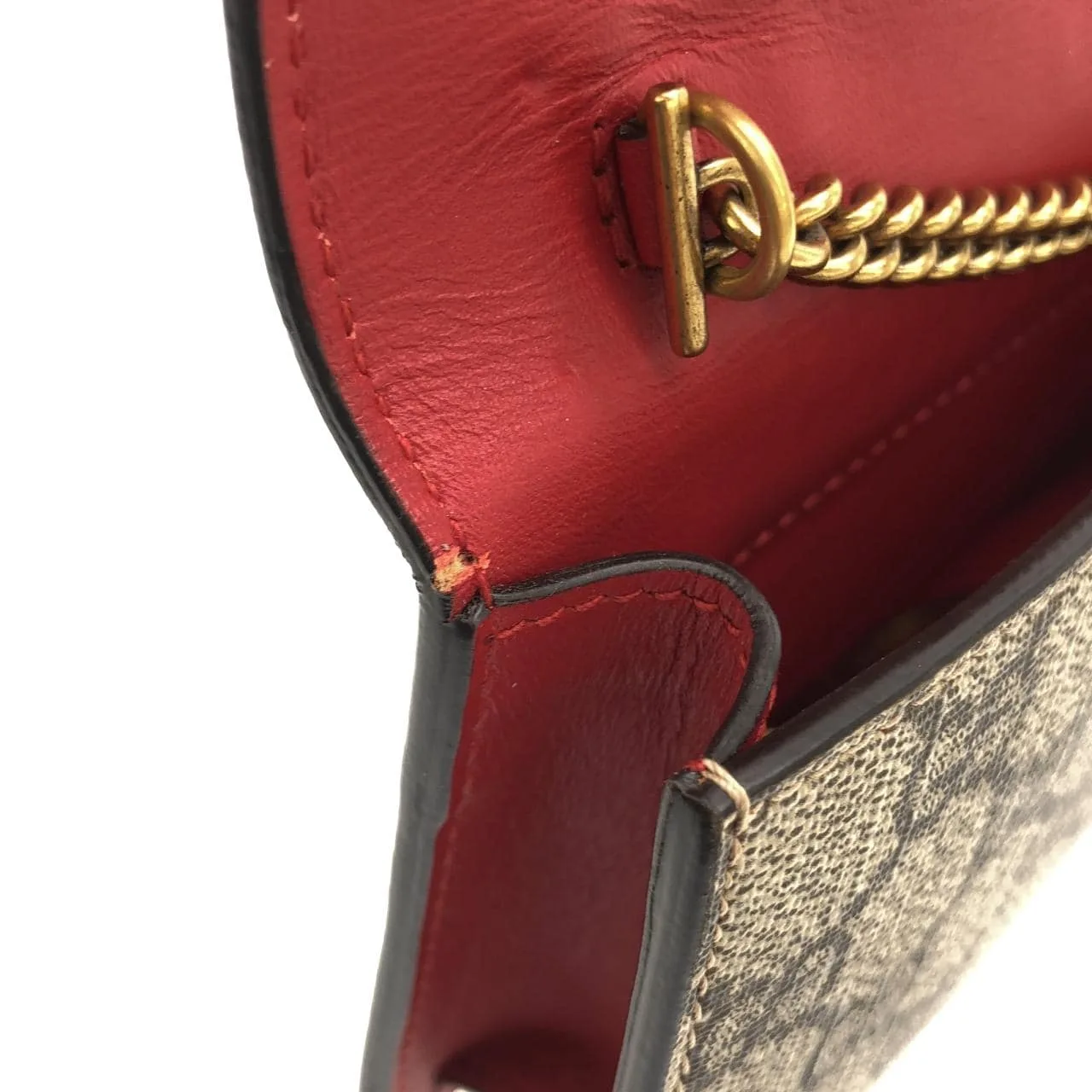 GUCCI 481291 K9GXT Shoulder Canvas 黑色 帆布 中古品A - 縮圖 8