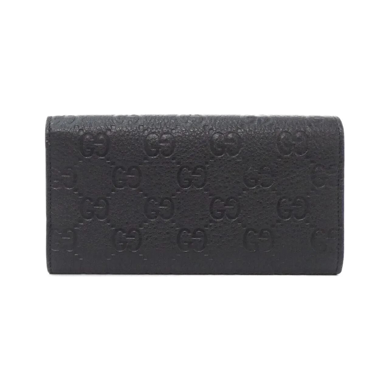 GUCCI 815922 AAEEM Wallet Leather 黑色 皮革 中古品A - 縮圖 2