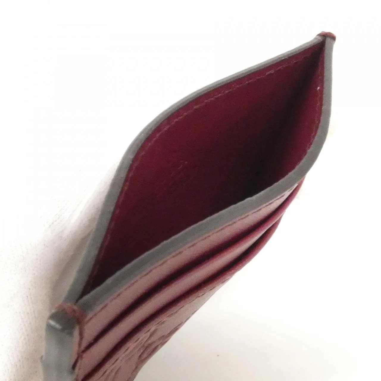 GUCCI 847204 AAFDV Card Case Leather 黑色 皮革 中古品A - 縮圖 4