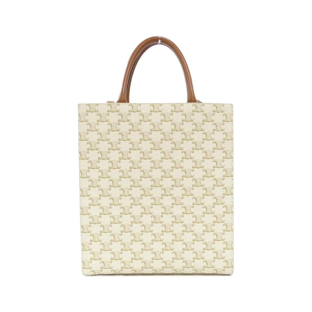 CELINE Cabas 191542BZK Tote Canvas White Canvas Rank A - Thumbnail 2