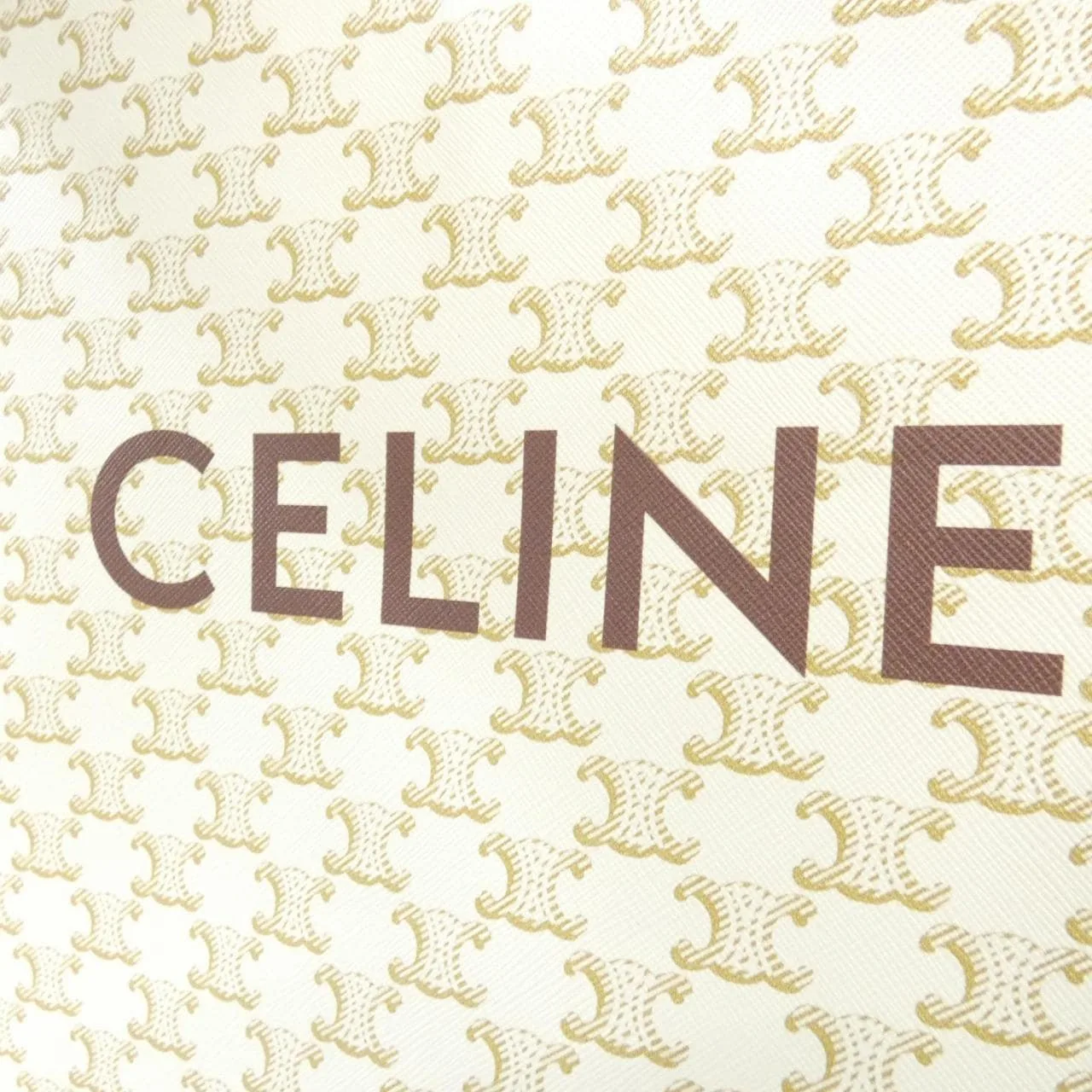 CELINE Cabas 191542BZK Tote Canvas White Canvas Rank A - Thumbnail 4