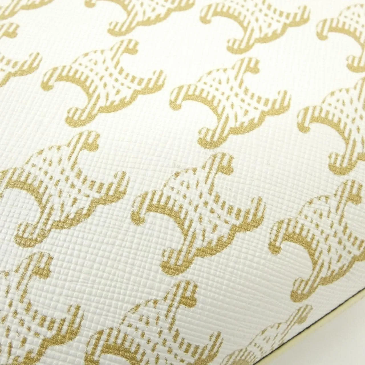 CELINE Cabas 191542BZK Tote Canvas White Canvas Rank A - Thumbnail 6