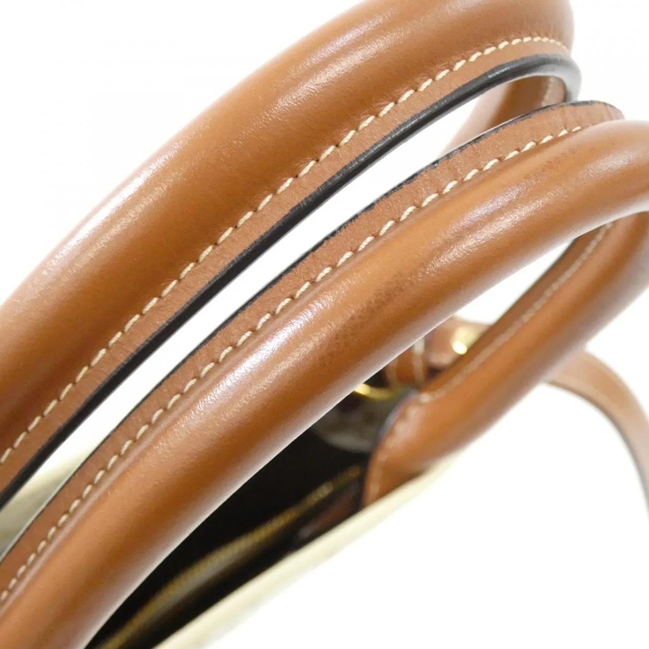 CELINE Cabas 191542BZK Tote Canvas White Canvas Rank A - Thumbnail 8