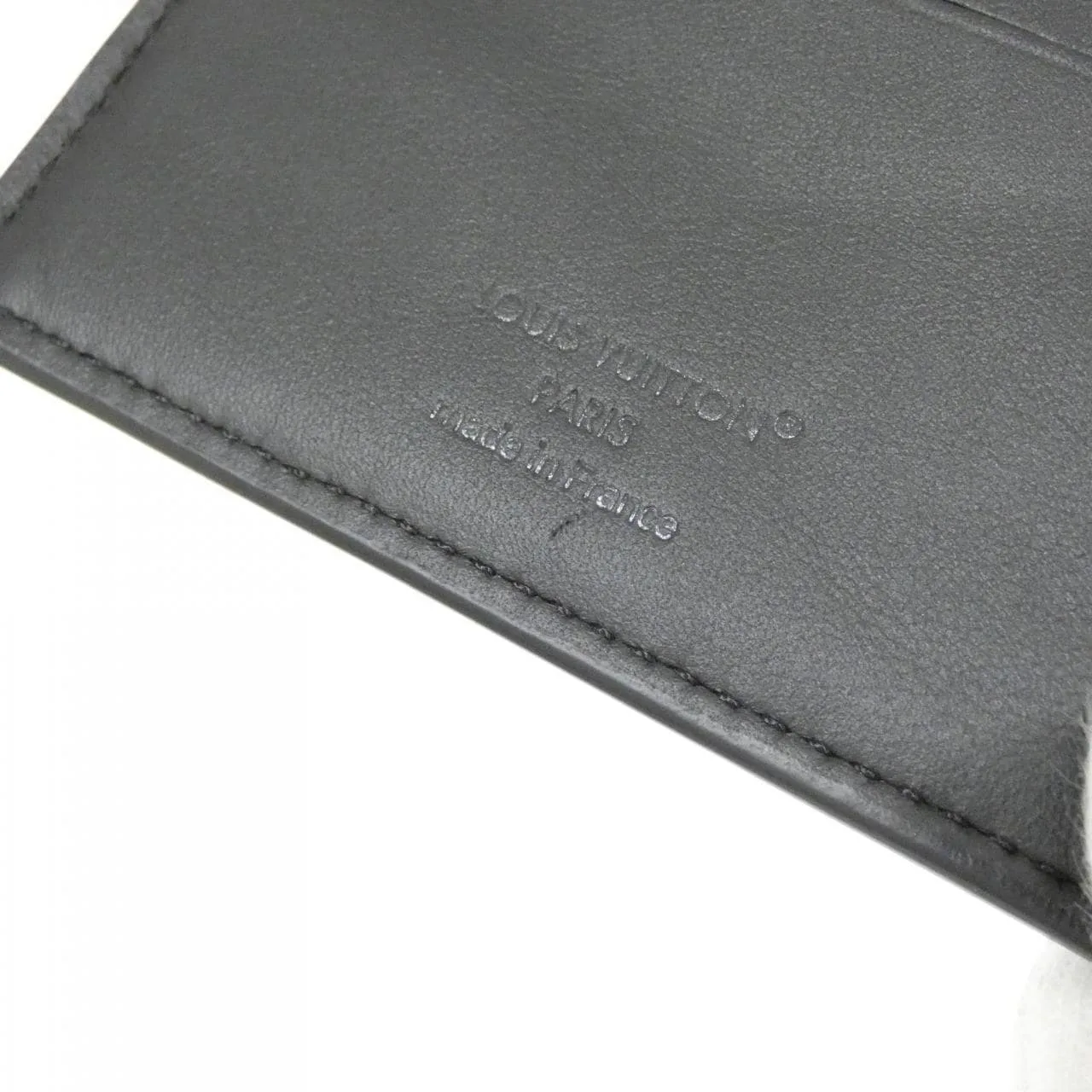 LOUIS VUITTON M25944 Wallet Lambskin 黑色 羊皮 中古品A - 縮圖 8