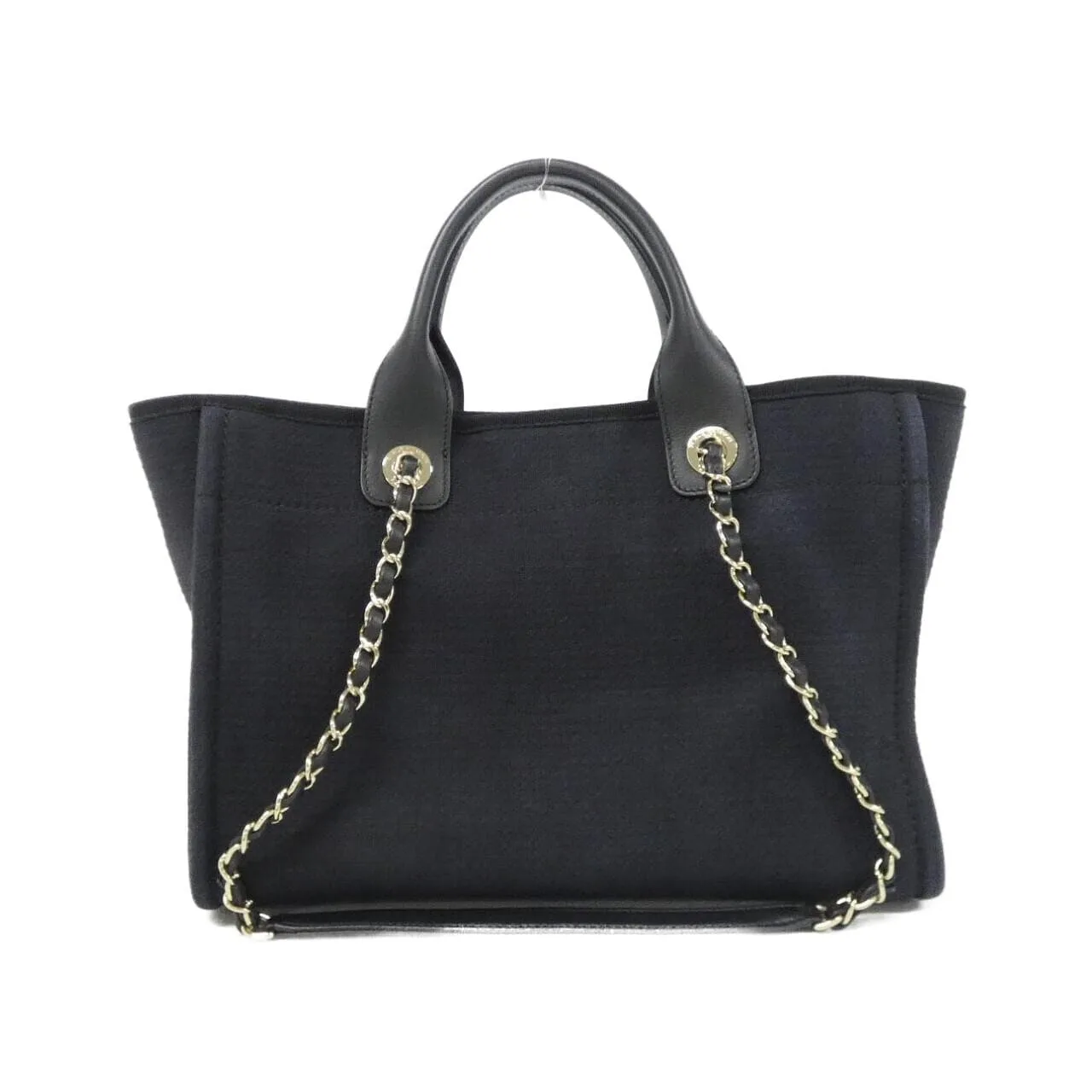 CHANEL Deauville AS3257 Handbag Black Rank B - Thumbnail 2