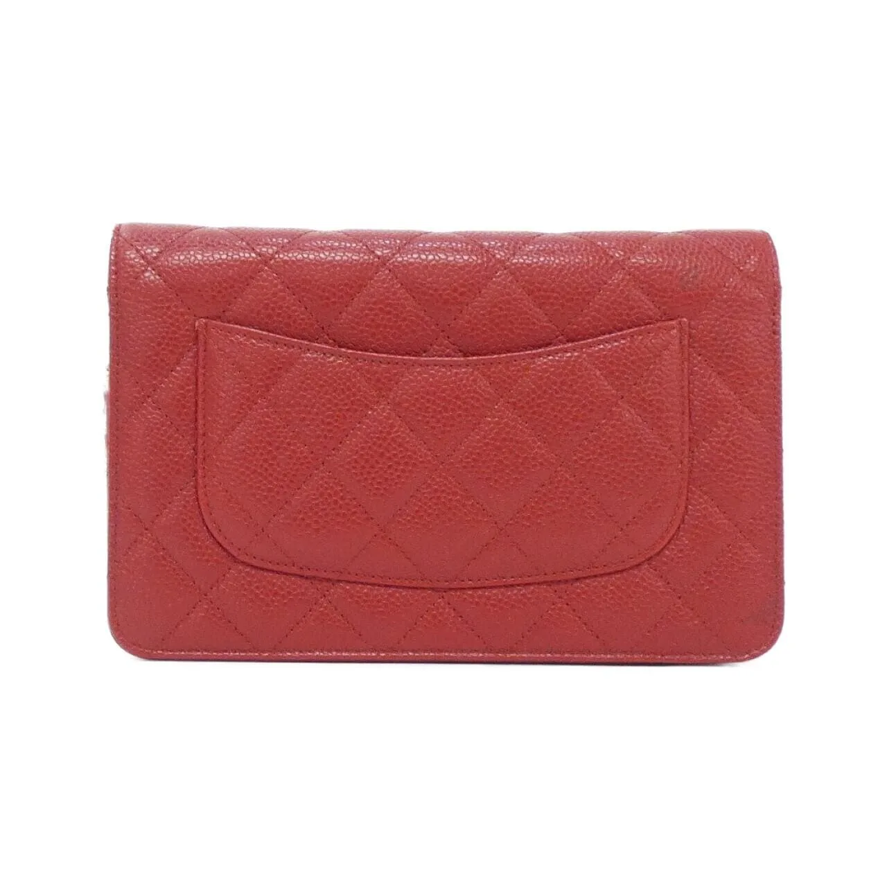 CHANEL Timeless Classic 33814 Wallet Grained Calfskin Red Grained Calfskin Rank A - Thumbnail 2