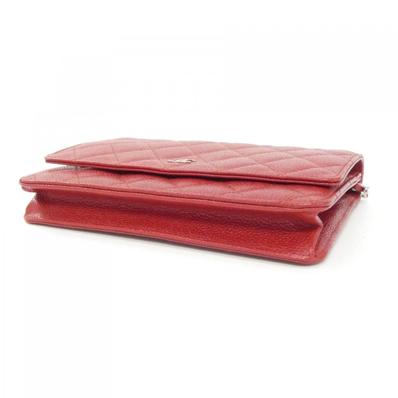 CHANEL Timeless Classic 33814 Wallet Grained Calfskin Red Grained Calfskin Rank A - Thumbnail 3