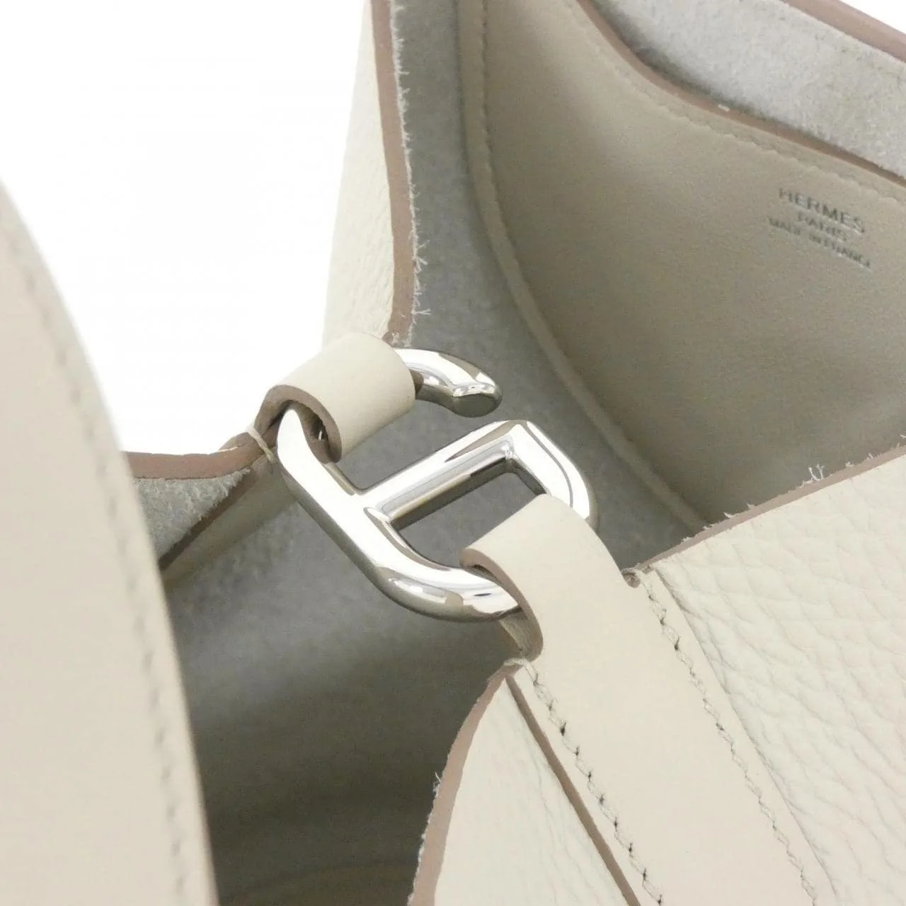 HERMES 084274CK Handbag Clemence Black Clemence Leather Rank A - Thumbnail 5