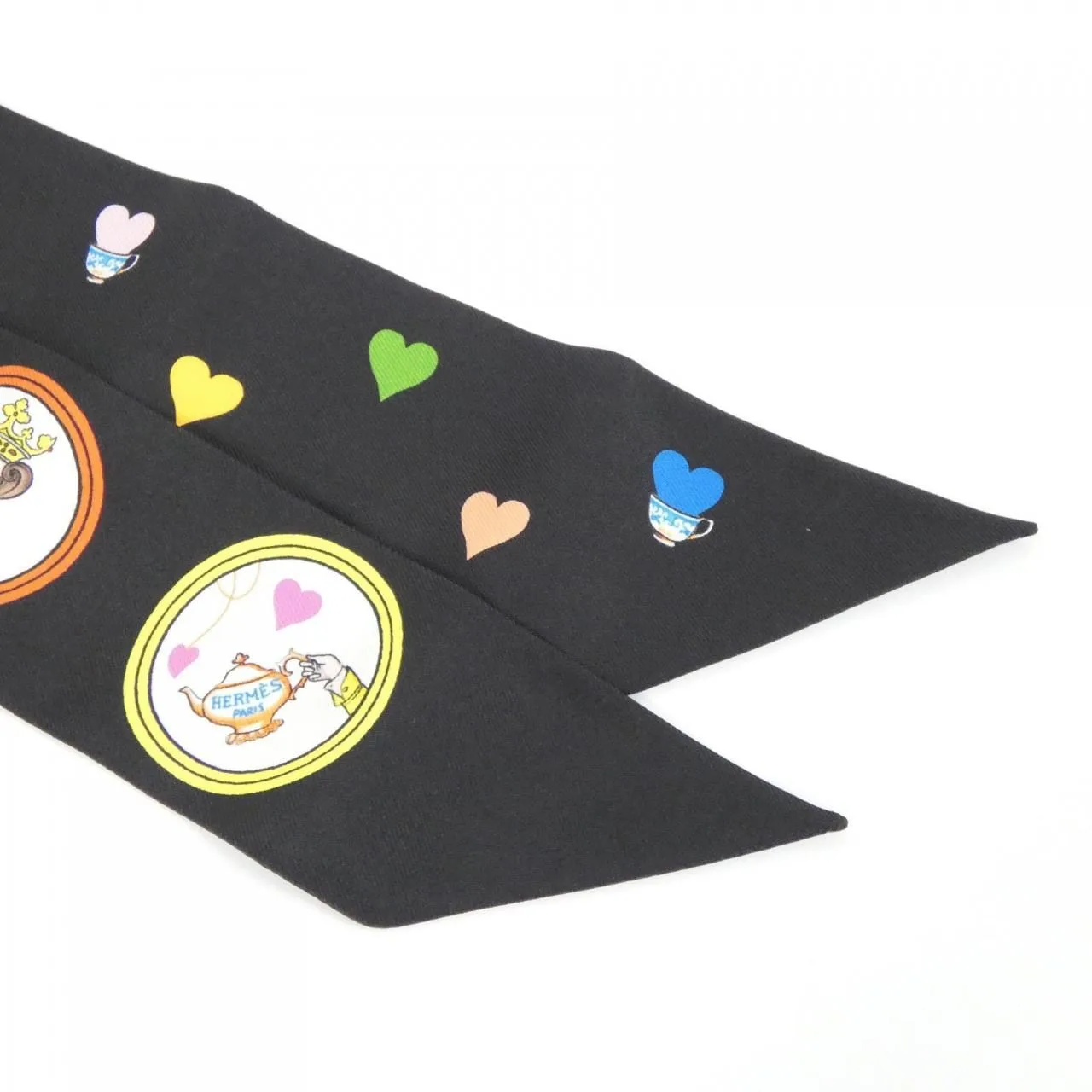 HERMES 063782S Scarf Black Rank A - Thumbnail 2