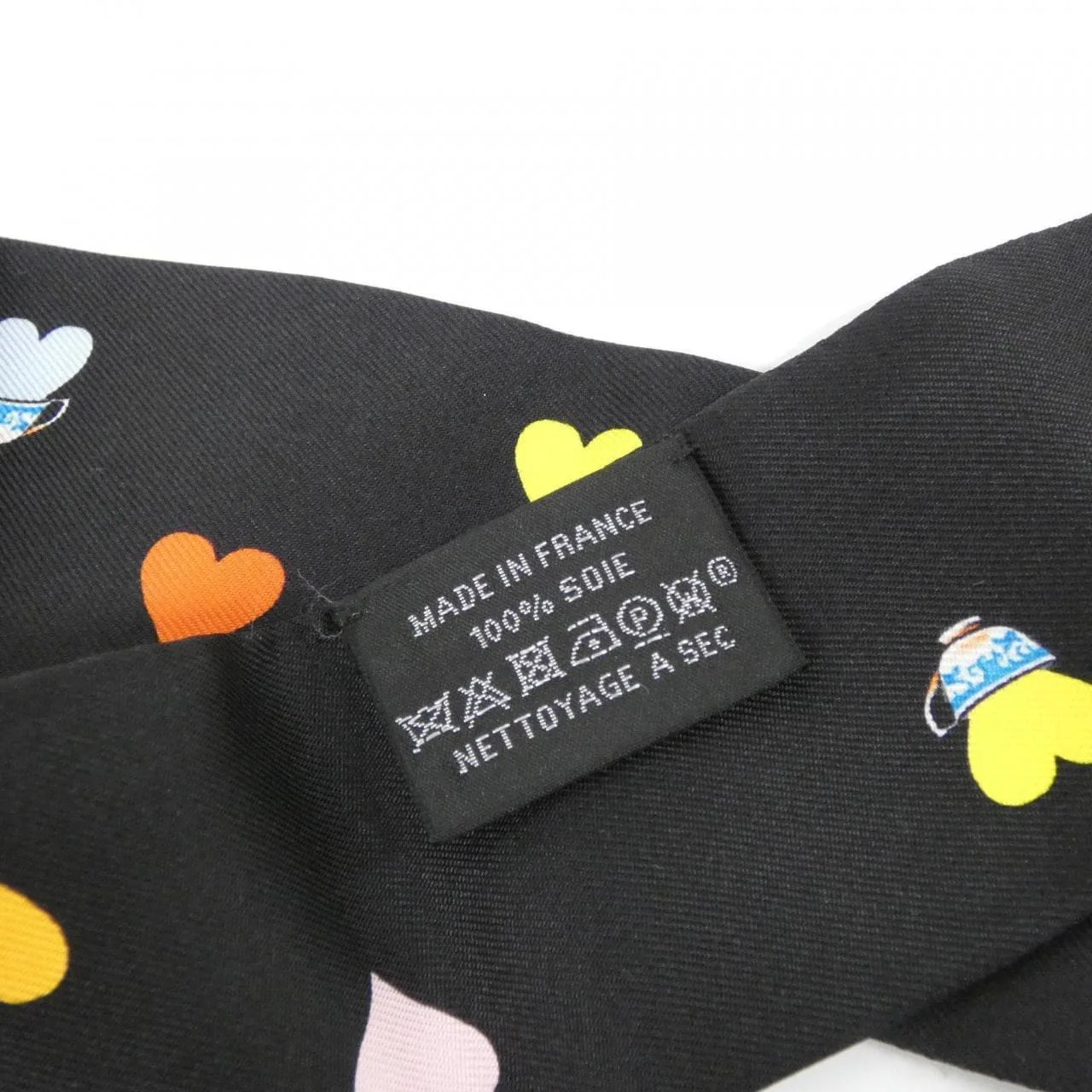 HERMES 063782S Scarf Black Rank A - Thumbnail 4