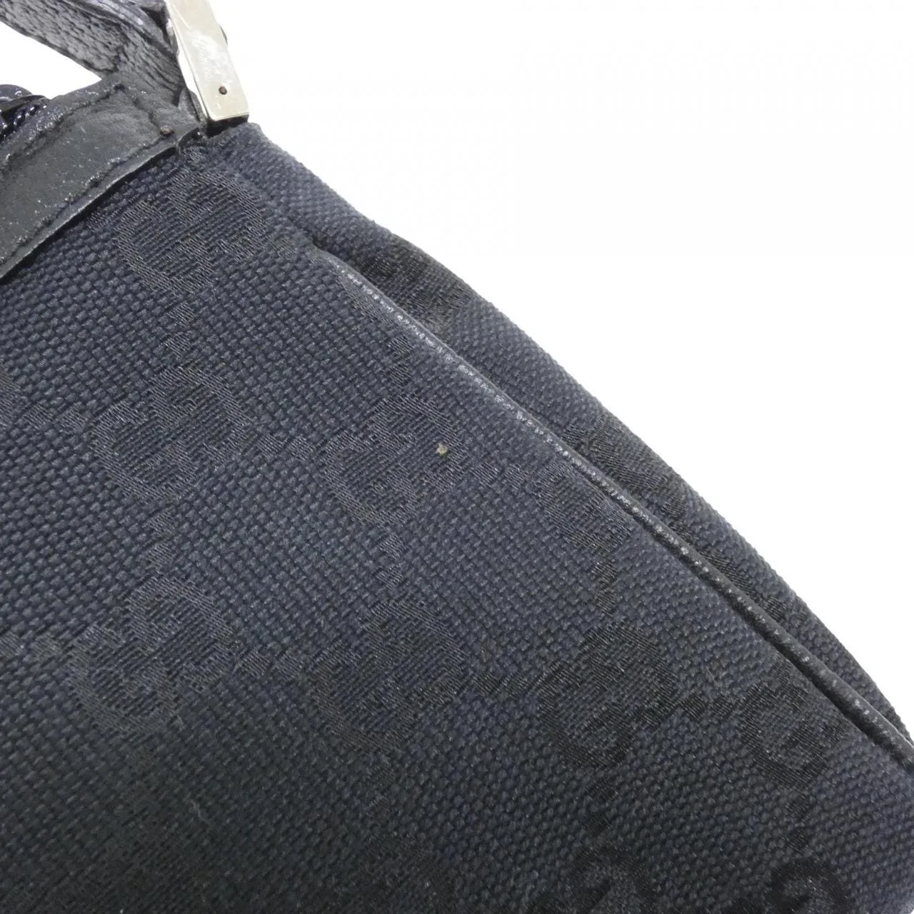 GUCCI 145750 Shoulder Canvas 黑色 帆布 中古品A - 縮圖 4