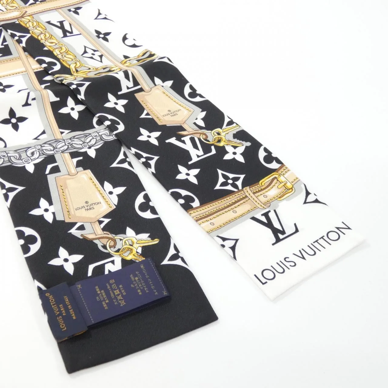 LOUIS VUITTON M78656 Scarf Monogram Black Monogram Rank A - Thumbnail 2