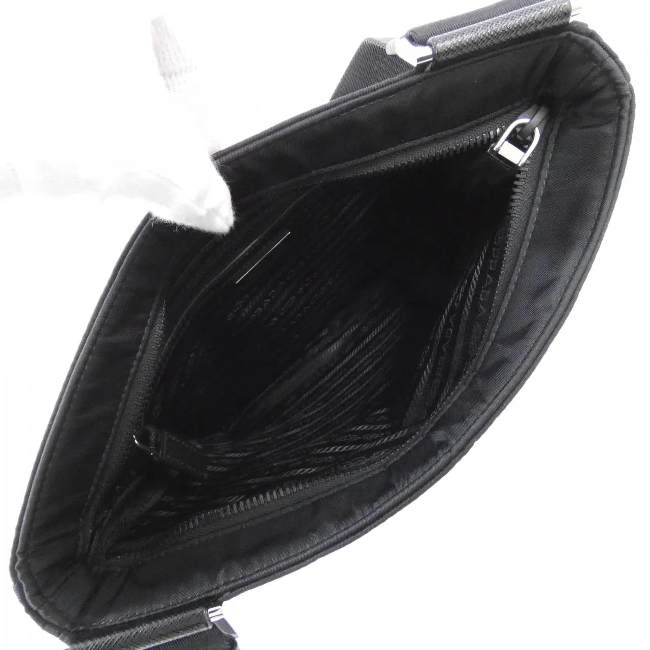 PRADA 2VH118 Shoulder 黑色 中古品A - 縮圖 6