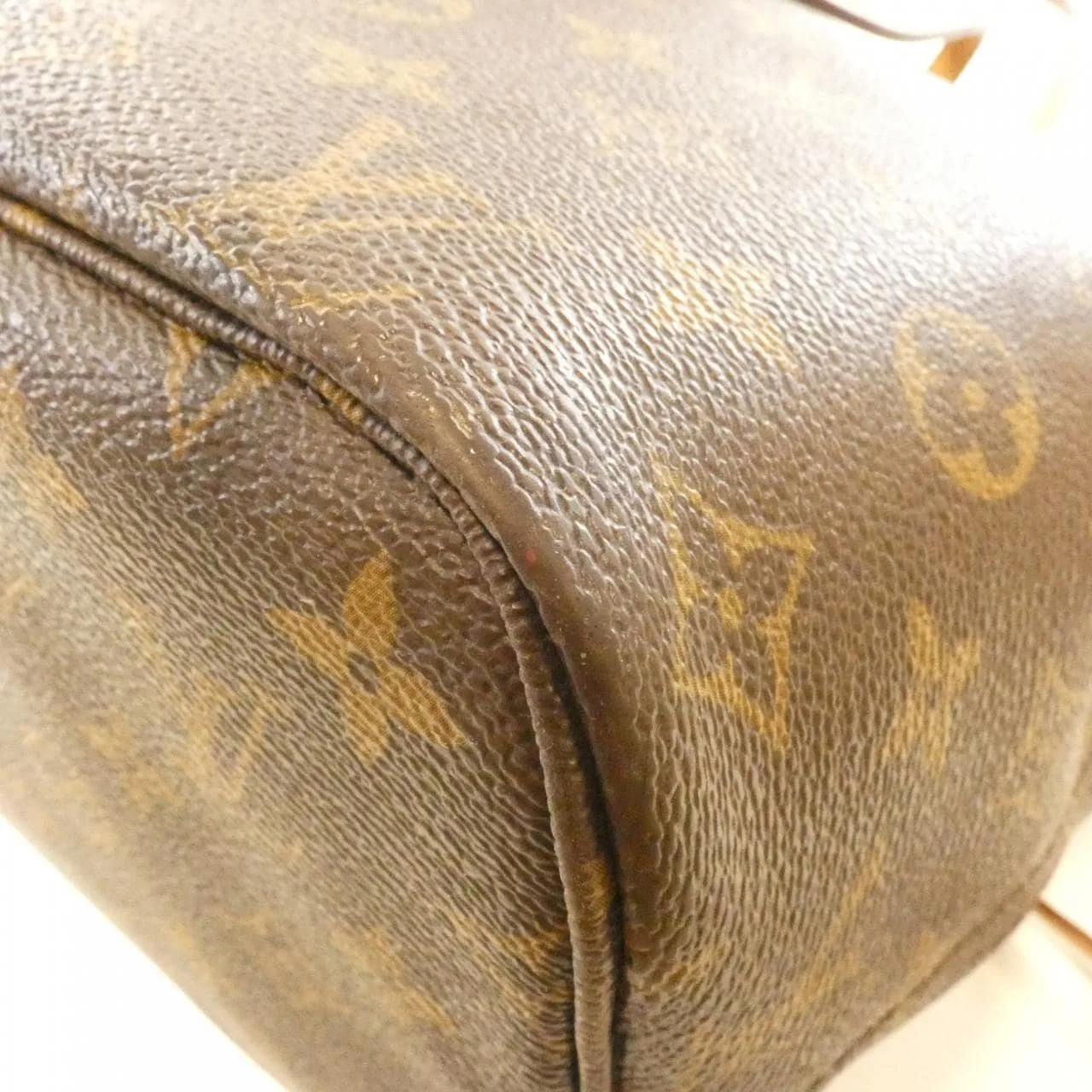 LOUIS VUITTON Neverfull M41178 Tote Monogram 黑色 Monogram 中古品B - 縮圖 2