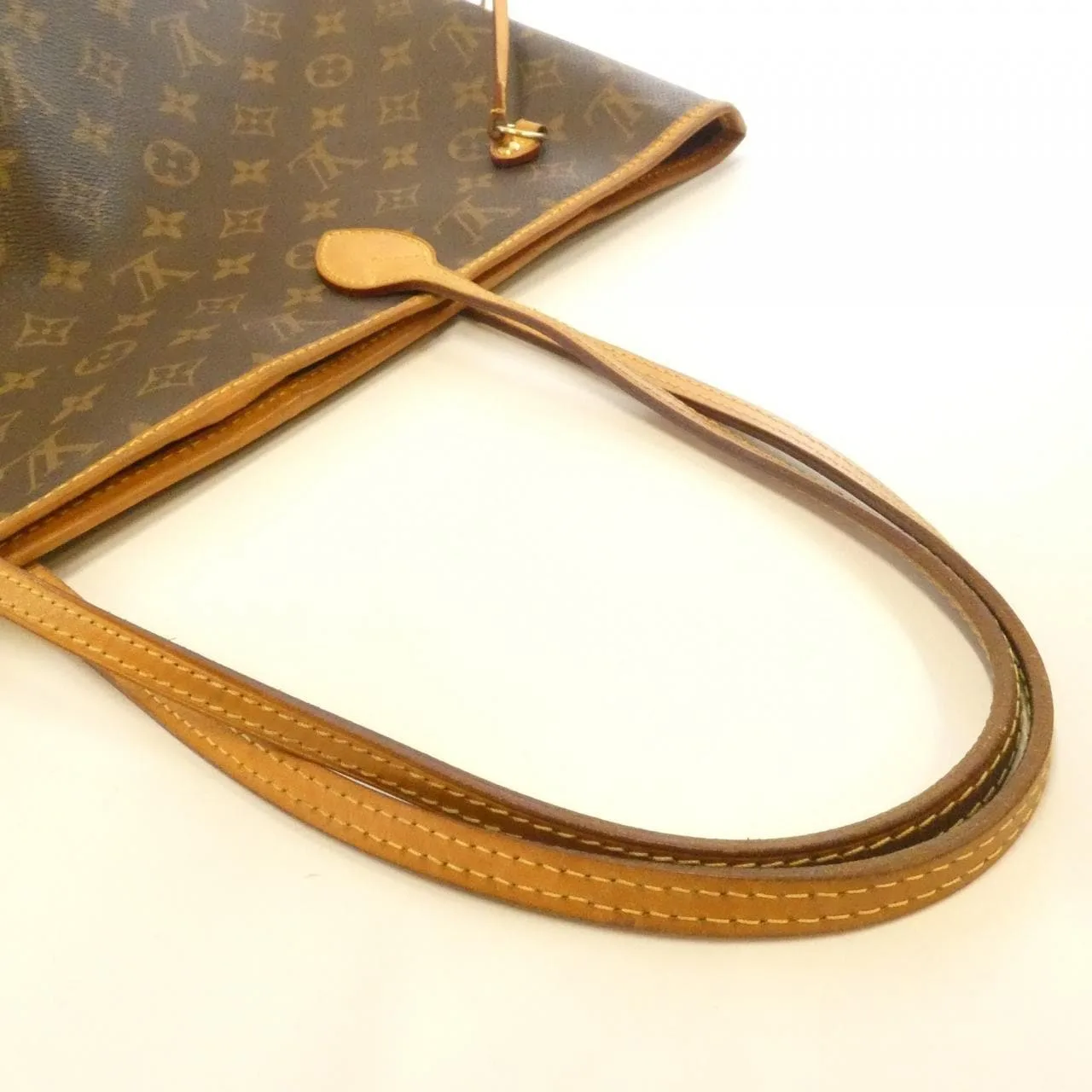 LOUIS VUITTON Neverfull M41178 Tote Monogram 黑色 Monogram 中古品B - 縮圖 5