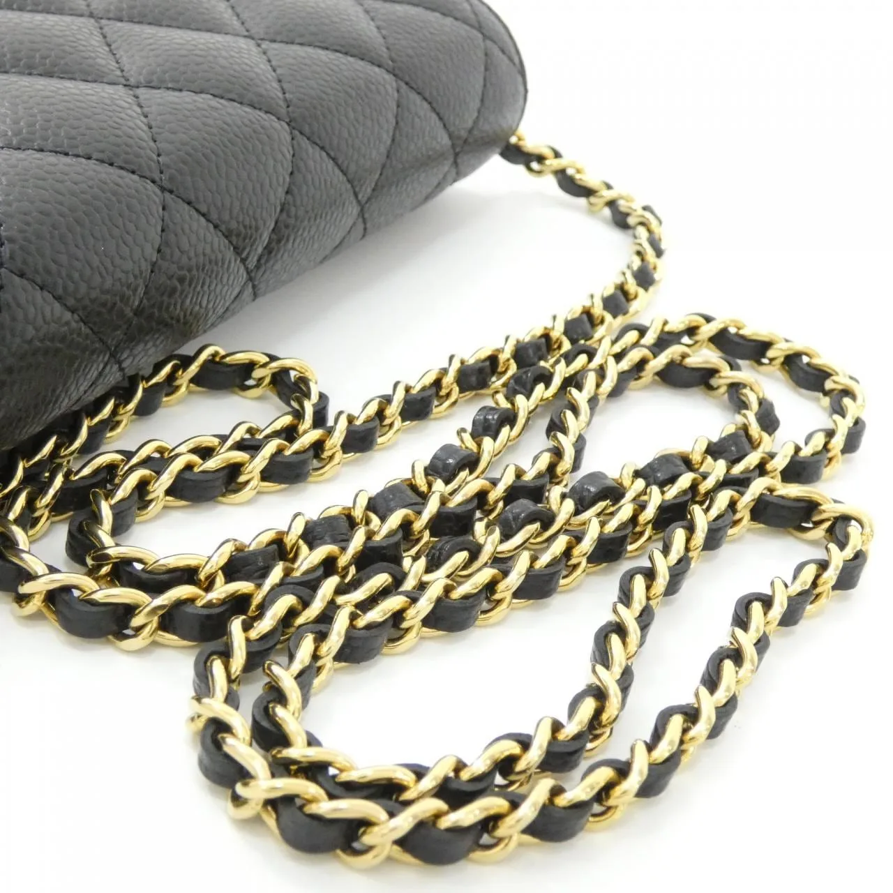 CHANEL Timeless Classic AP0250 Wallet Grained Calfskin 黑色 荔枝紋牛皮 中古品A - 縮圖 5