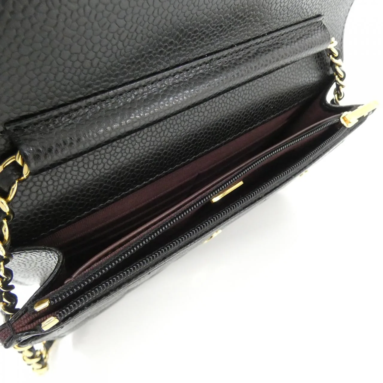 CHANEL Timeless Classic AP0250 Wallet Grained Calfskin 黑色 荔枝紋牛皮 中古品A - 縮圖 7