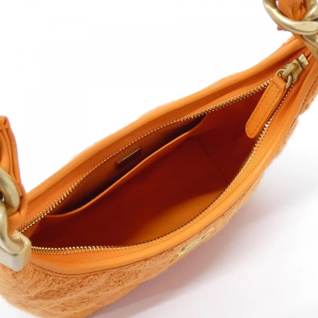 CHANEL AS4922 Shoulder Tweed Orange Tweed Rank A - Thumbnail 6