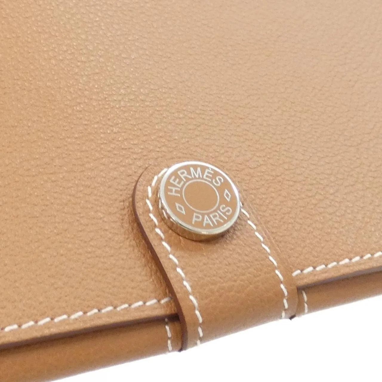 HERMES 084994CK Coin Case Gold Rank A - Thumbnail 3