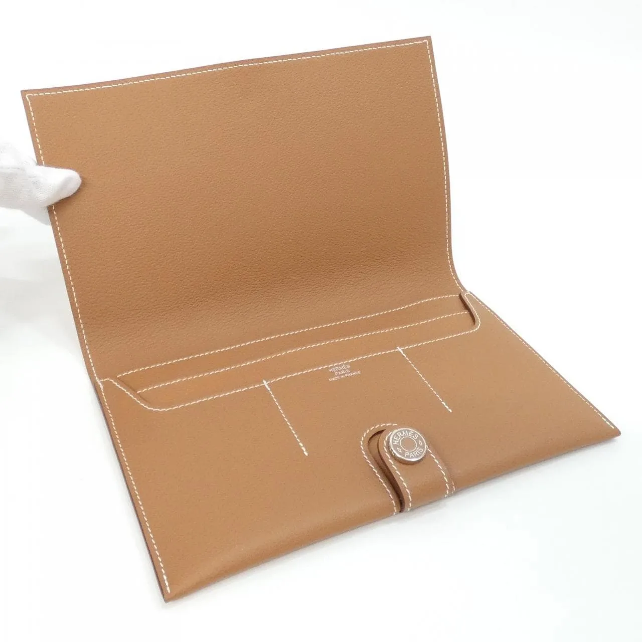 HERMES 084994CK Coin Case Gold Rank A - Thumbnail 4