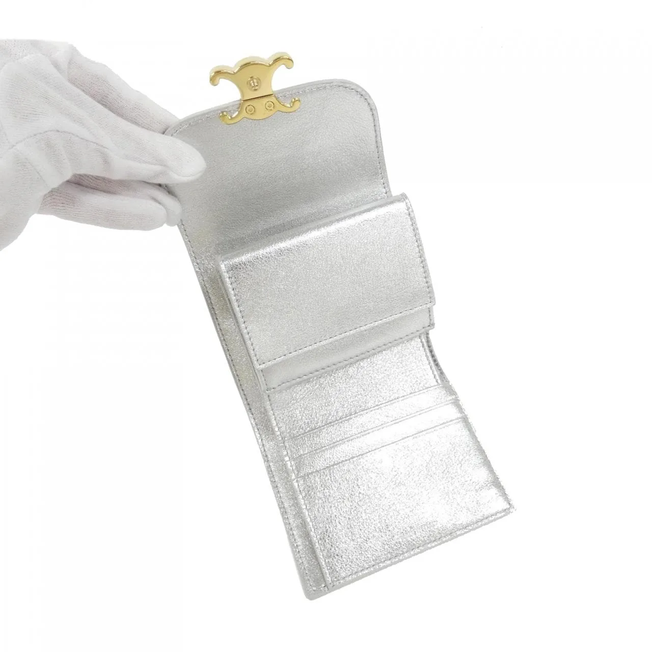 CELINE 10D783FD1 Wallet 黑色 中古品A - 縮圖 5