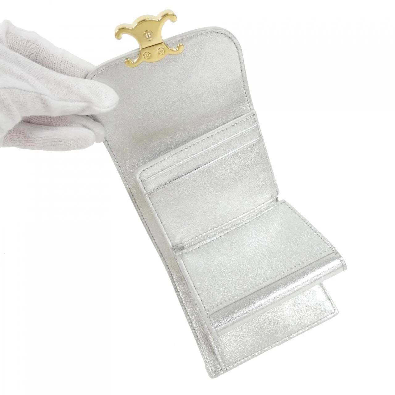 CELINE 10D783FD1 Wallet 黑色 中古品A - 縮圖 6