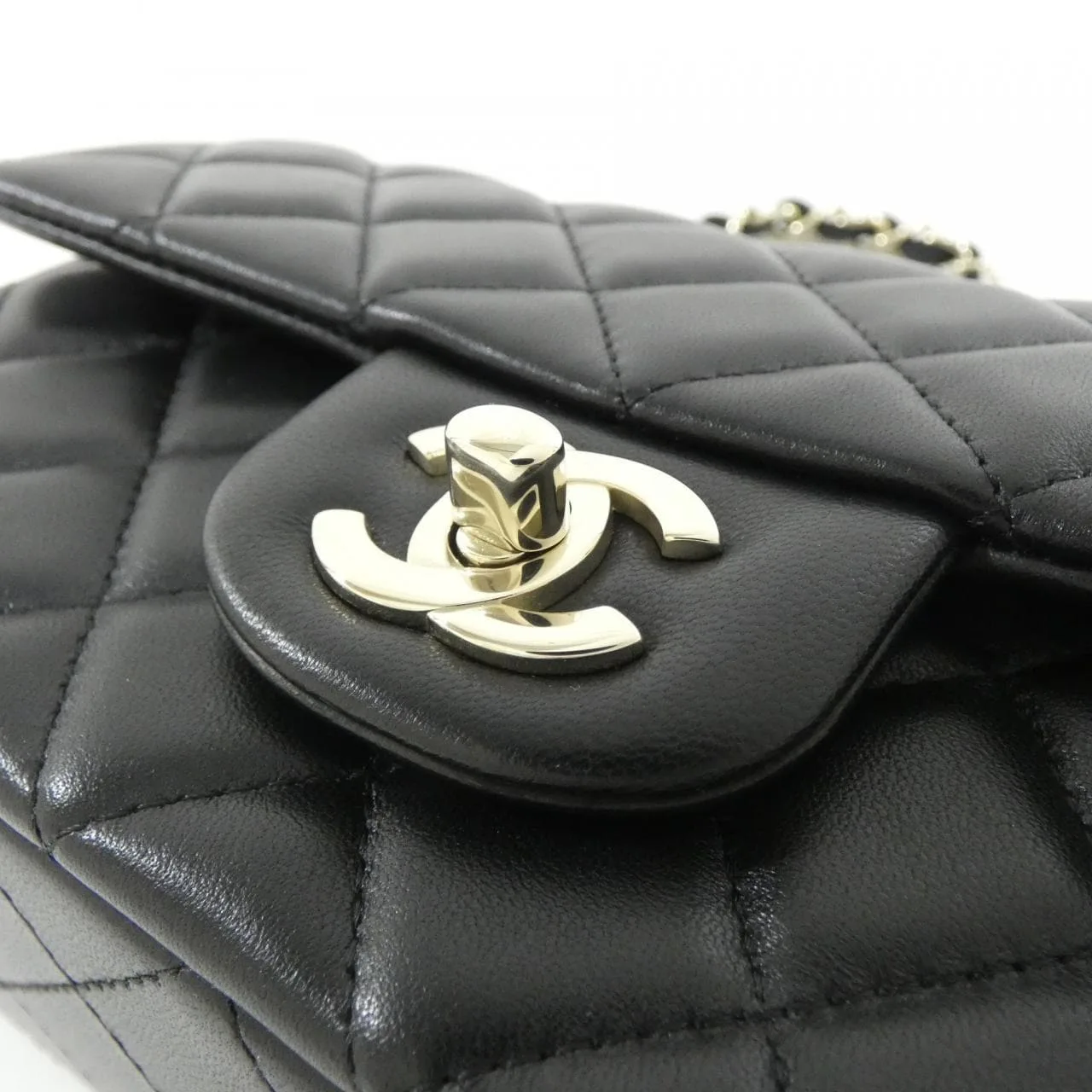 CHANEL Boy Chanel 69900 Shoulder Lambskin Black Lambskin Rank A - Thumbnail 4