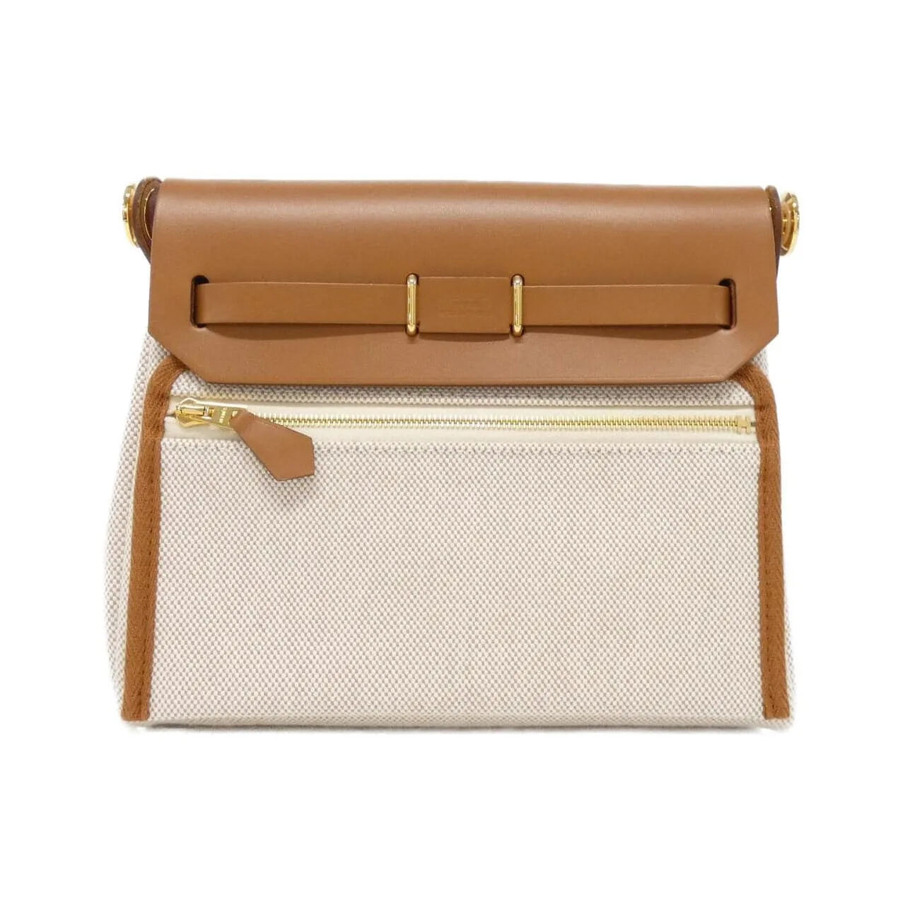 HERMES Herbag 085414CC Shoulder Beige Rank A - Thumbnail 2
