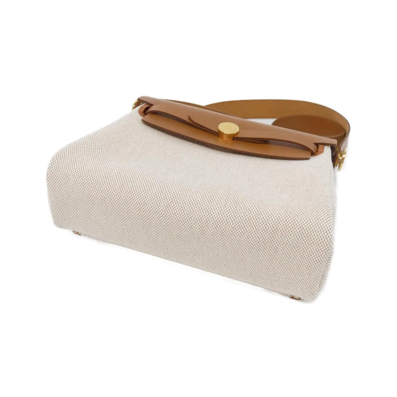 HERMES Herbag 085414CC Shoulder Beige Rank A - Thumbnail 3