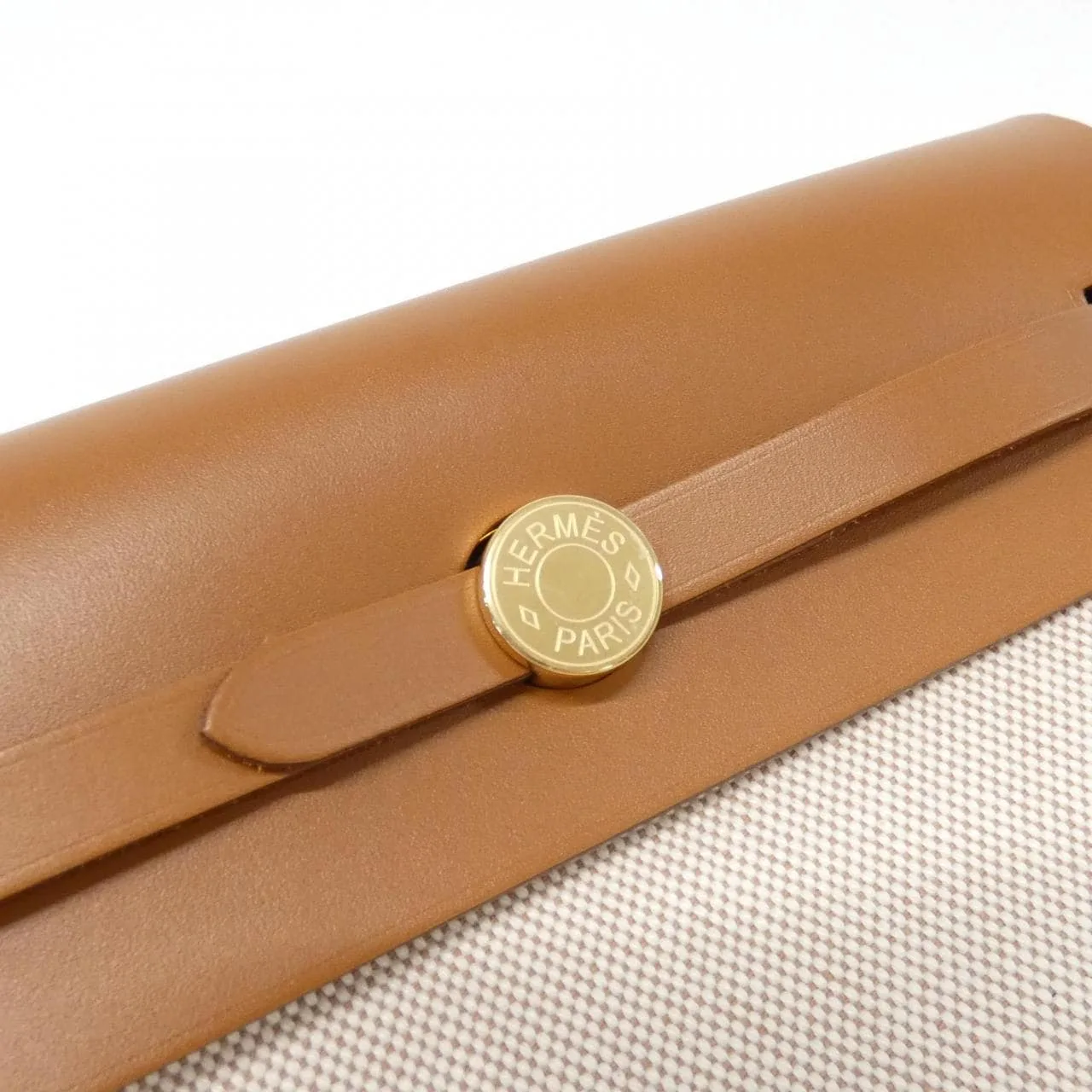 HERMES Herbag 085414CC Shoulder Beige Rank A - Thumbnail 4