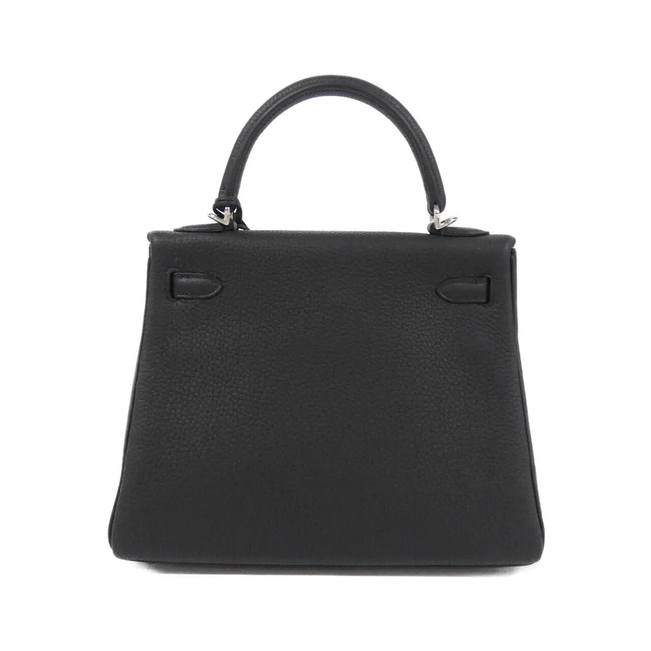 HERMES Kelly 044624CK Handbag Togo Black Togo Leather Rank A - Thumbnail 2