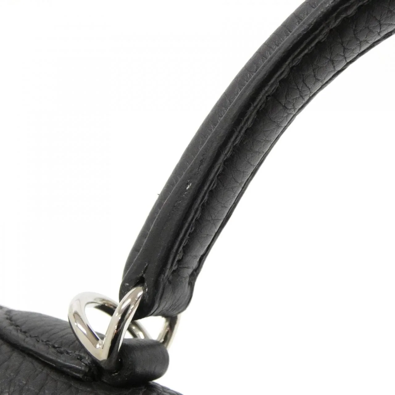 HERMES Kelly 044624CK Handbag Togo Black Togo Leather Rank A - Thumbnail 6