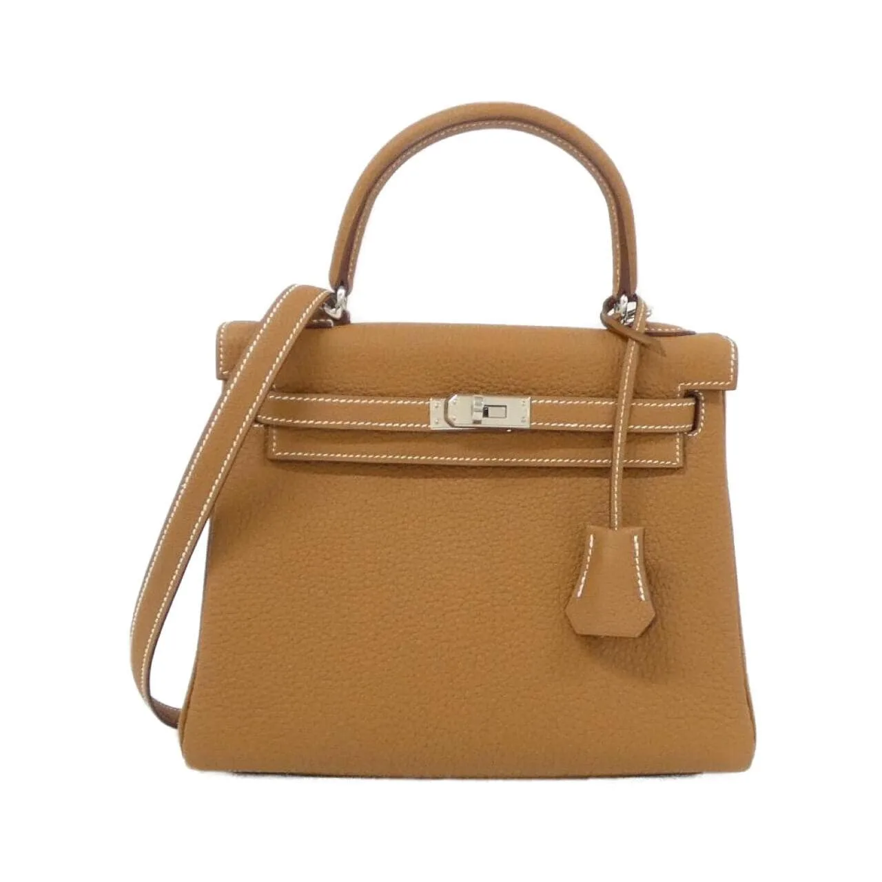 HERMES Kelly 044624CK Handbag Togo