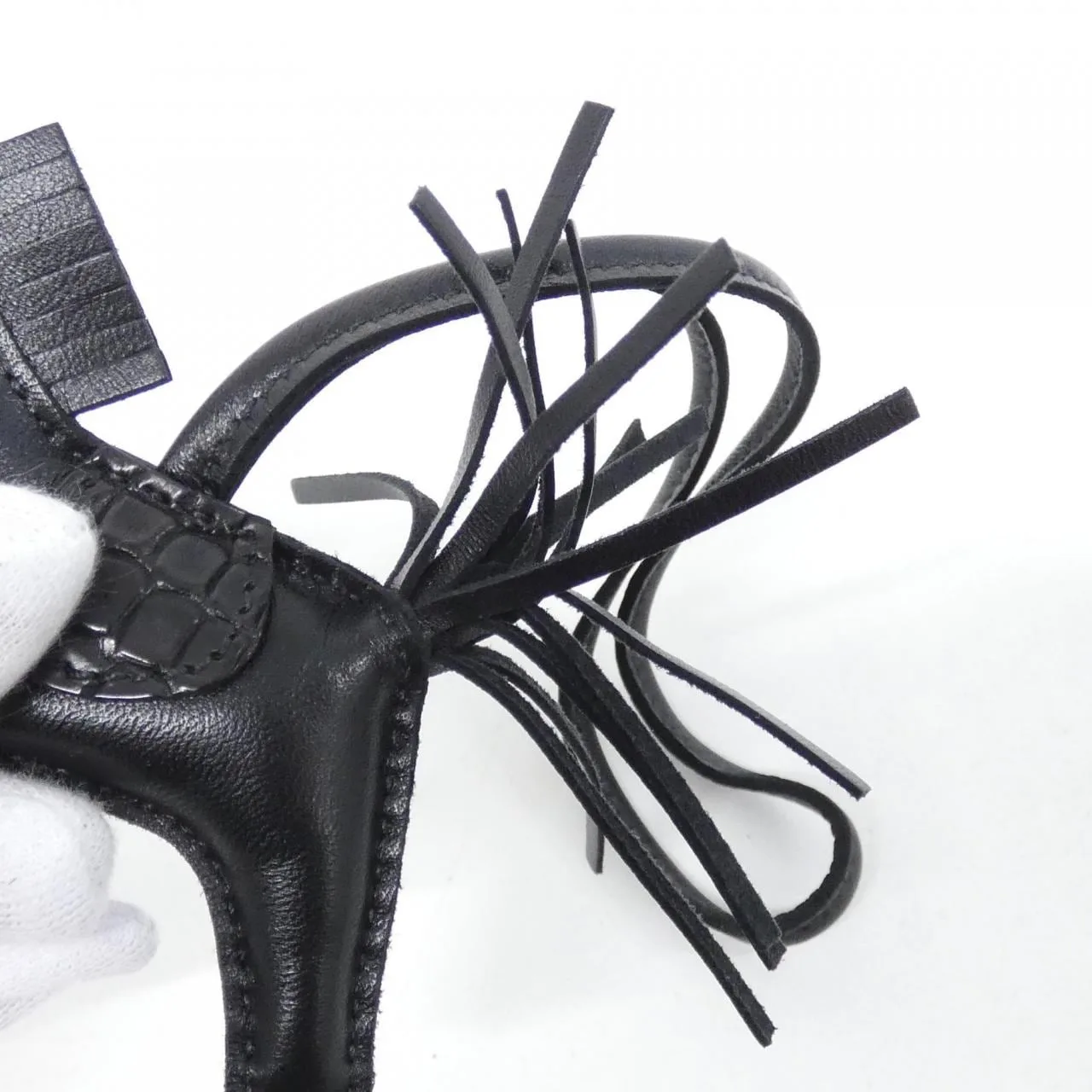 HERMES 082340CA Wallet Black Rank A - Thumbnail 4