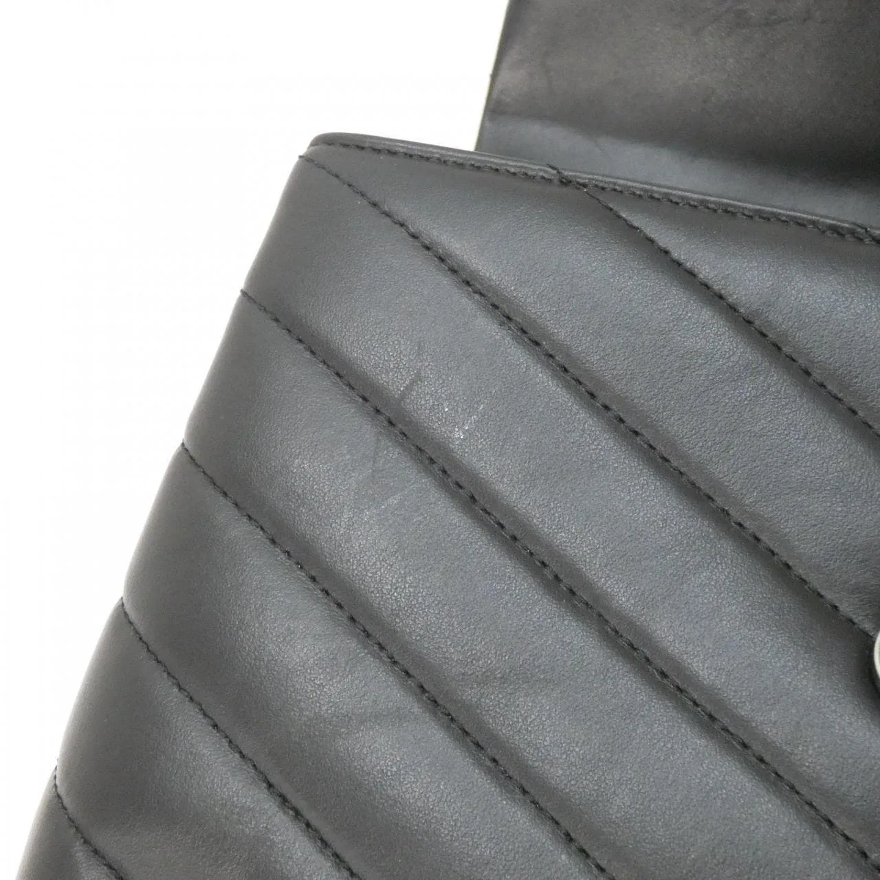 SAINT LAURENT Loulou 494699 DV725 Shoulder Leather Black Leather Rank A - Thumbnail 6