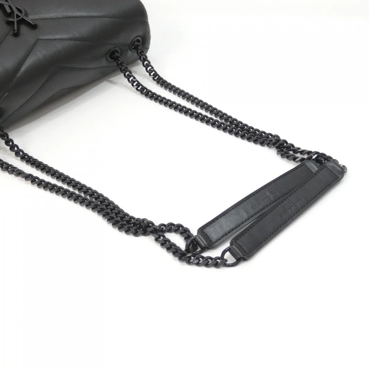 SAINT LAURENT Loulou 494699 DV725 Shoulder Leather Black Leather Rank A - Thumbnail 7