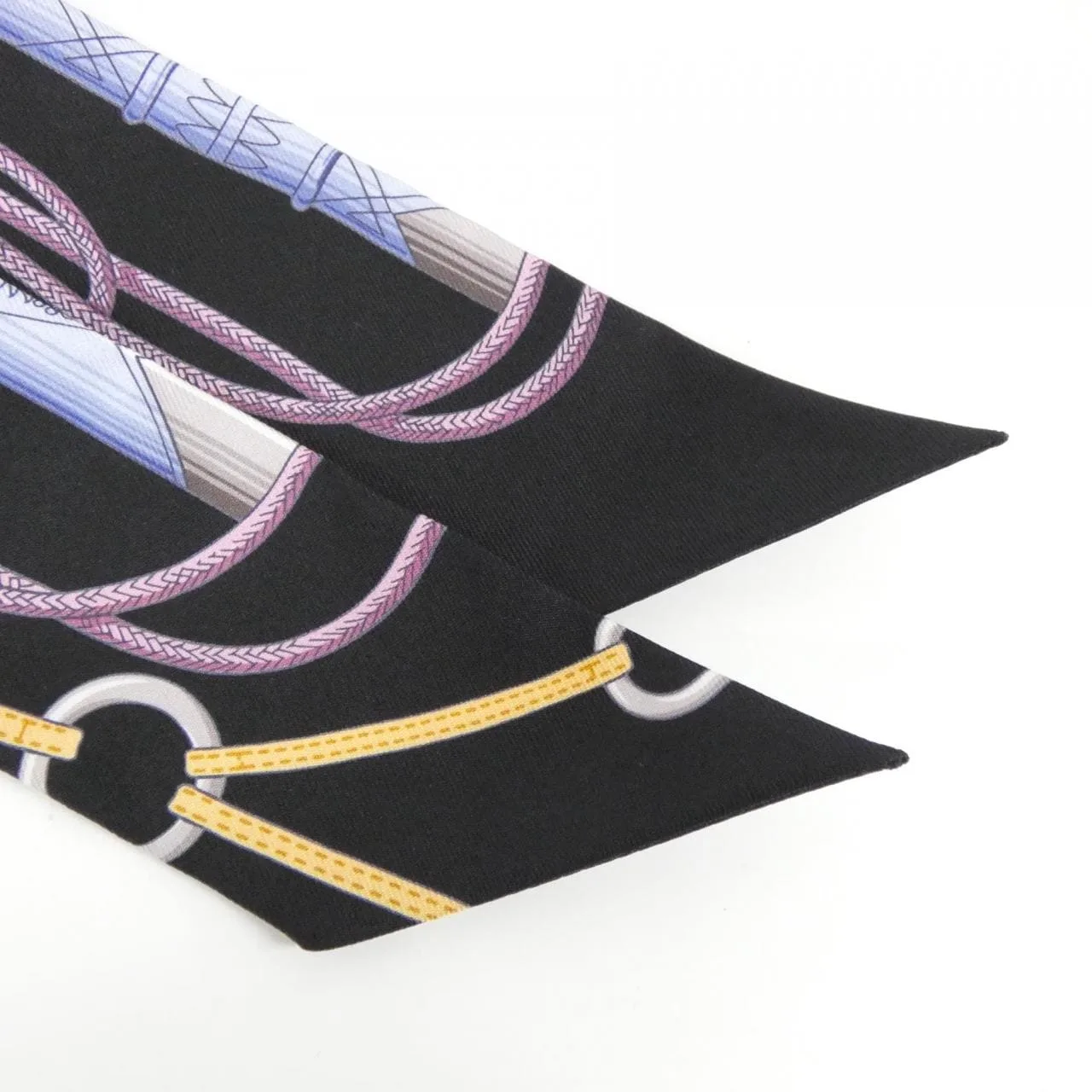 HERMES 061574S Scarf Black Rank A - Thumbnail 2