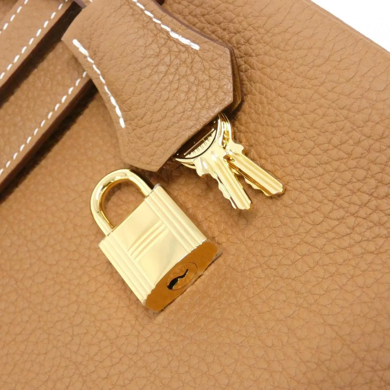 HERMES Kelly 044624CC Handbag Togo Gold Togo Leather Unused - Thumbnail 4