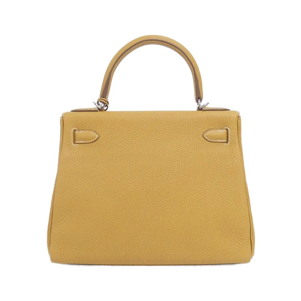 HERMES Kelly 030931CK Handbag Togo Black Togo Leather Rank A - Thumbnail 2