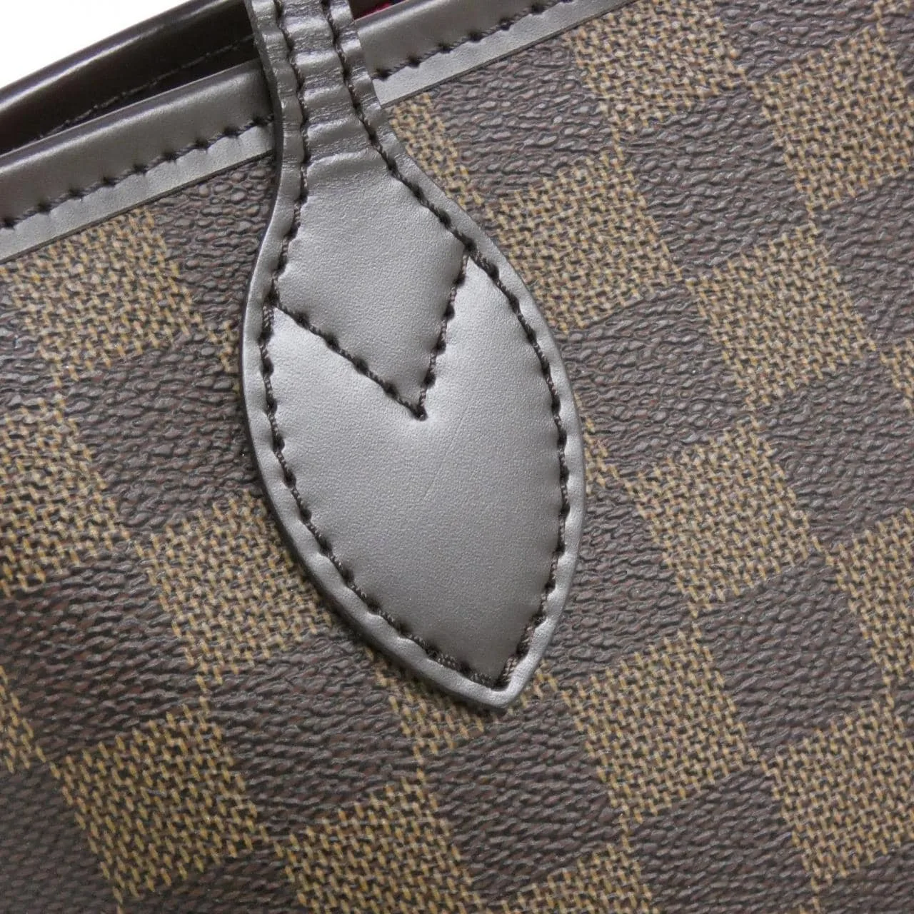 LOUIS VUITTON Neverfull N51109 Tote Damier 黑色 Damier 中古品A - 縮圖 4
