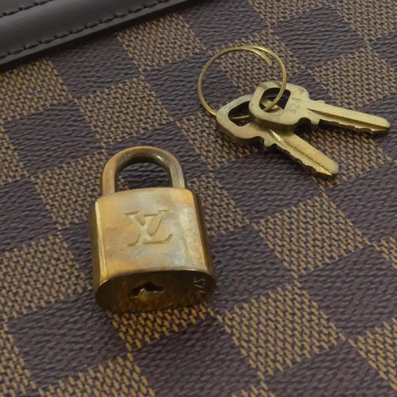 LOUIS VUITTON N41455 Handbag Damier 黑色 Damier 中古品A - 縮圖 3