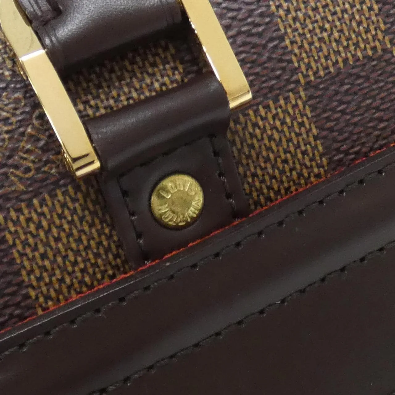 LOUIS VUITTON N41455 Handbag Damier 黑色 Damier 中古品A - 縮圖 5