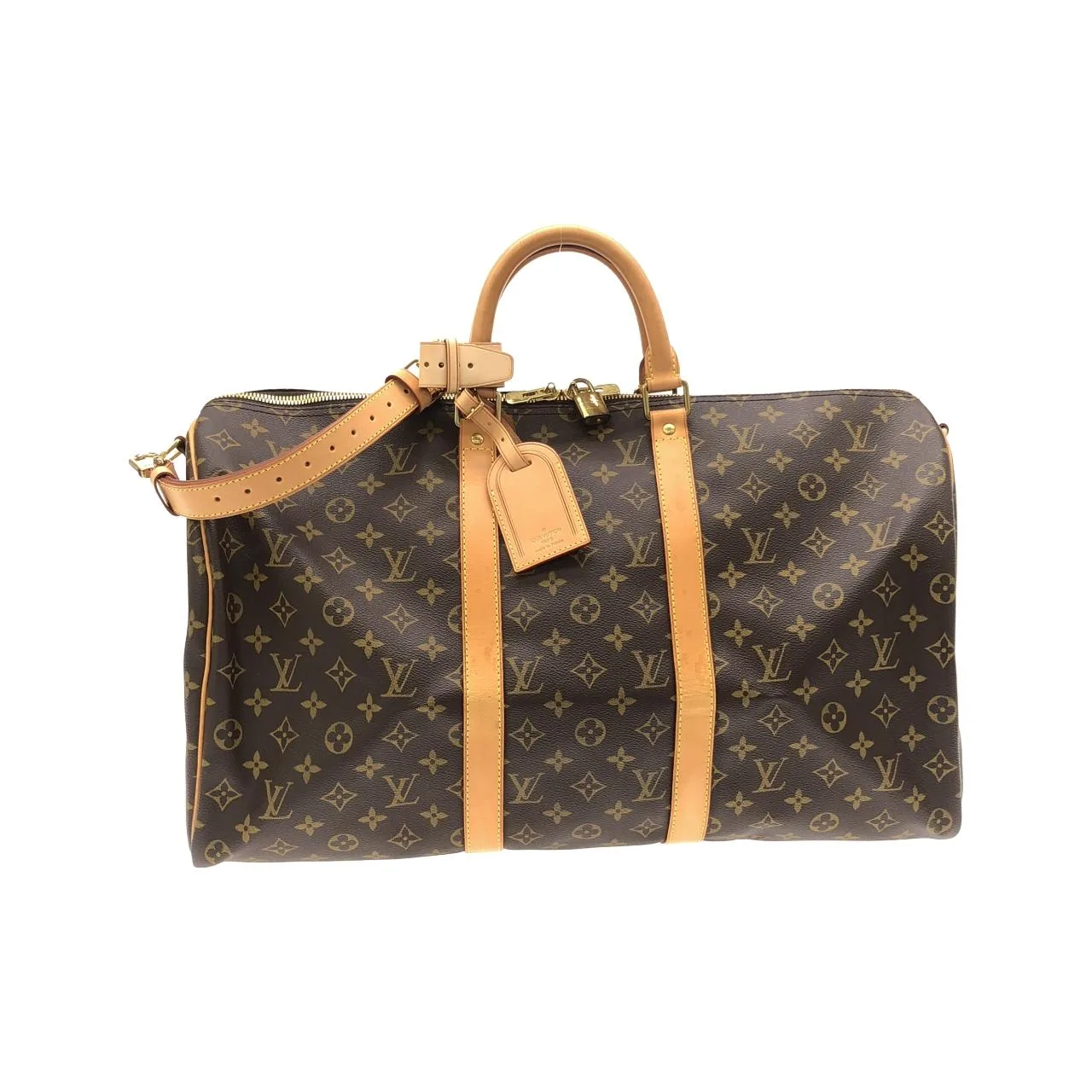 LOUIS VUITTON Keepall M41416 Boston Monogram Black